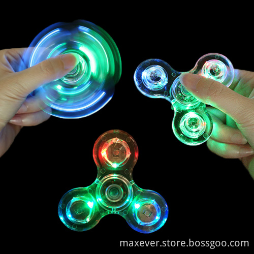 OEM Made LED Light Fidget Spinner Crystal LED Hand Spinner